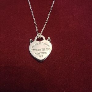 Tiffany & Co. Silver Heart Pendant Necklace